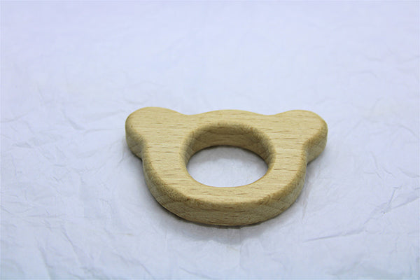 Beech Shape & Silicone Bead Teether