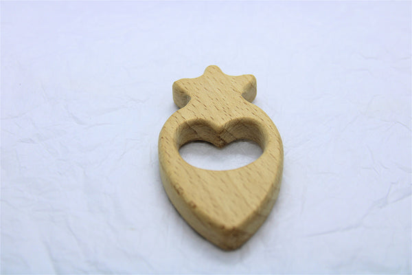 Beech Shape & Silicone Bead Teether