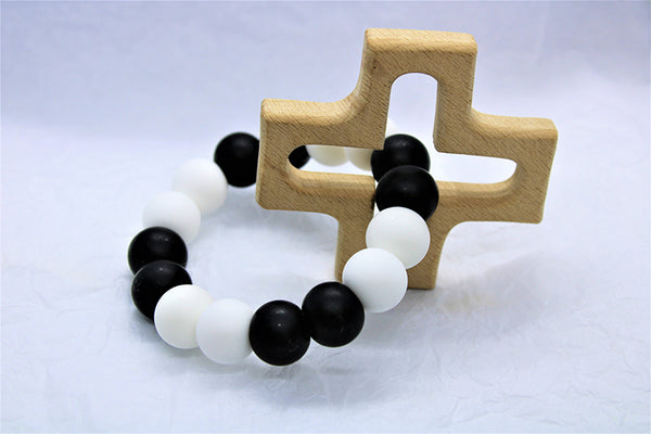 Beech Shape & Silicone Bead Teether