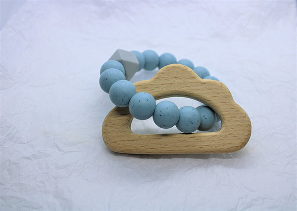 Beech Shape & Silicone Bead Teether