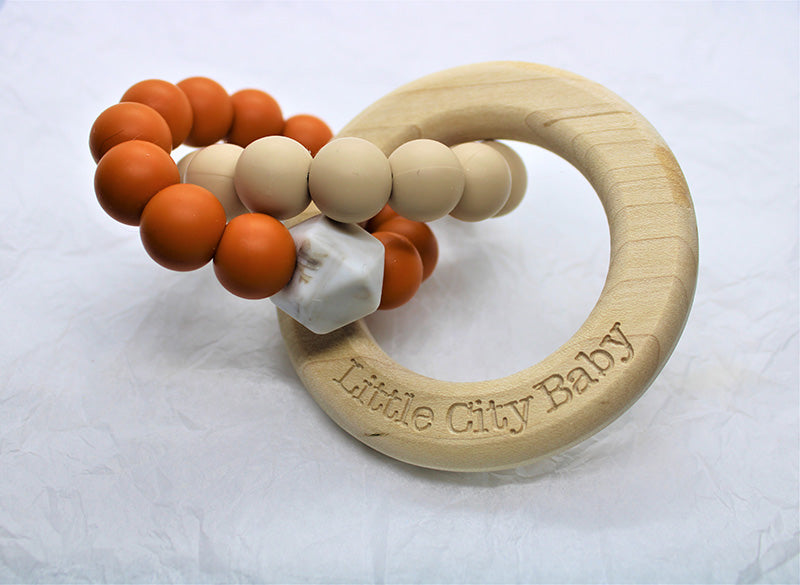 Maple Ring with Double Silicone Ring Teether