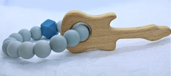 Beech Shape & Silicone Bead Teether