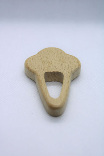 Beech Shape & Silicone Bead Teether